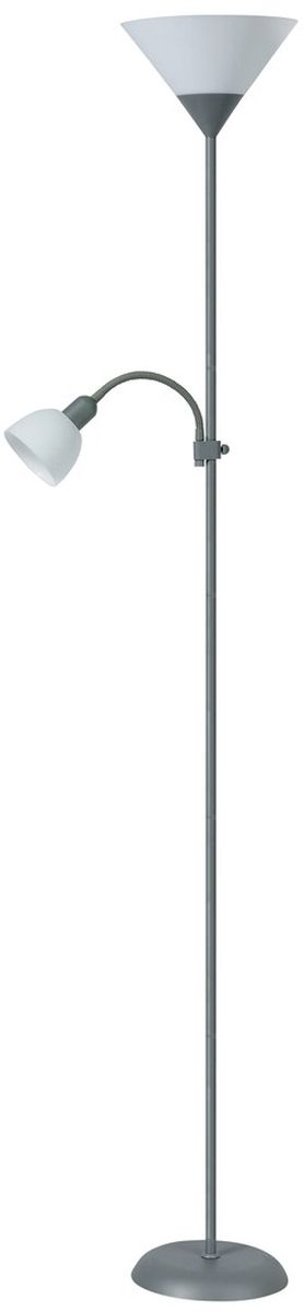 Rabalux Action lampa stojąca 1x100W/1x25W biała/srebrna 4028 - Wysyłka w 24h