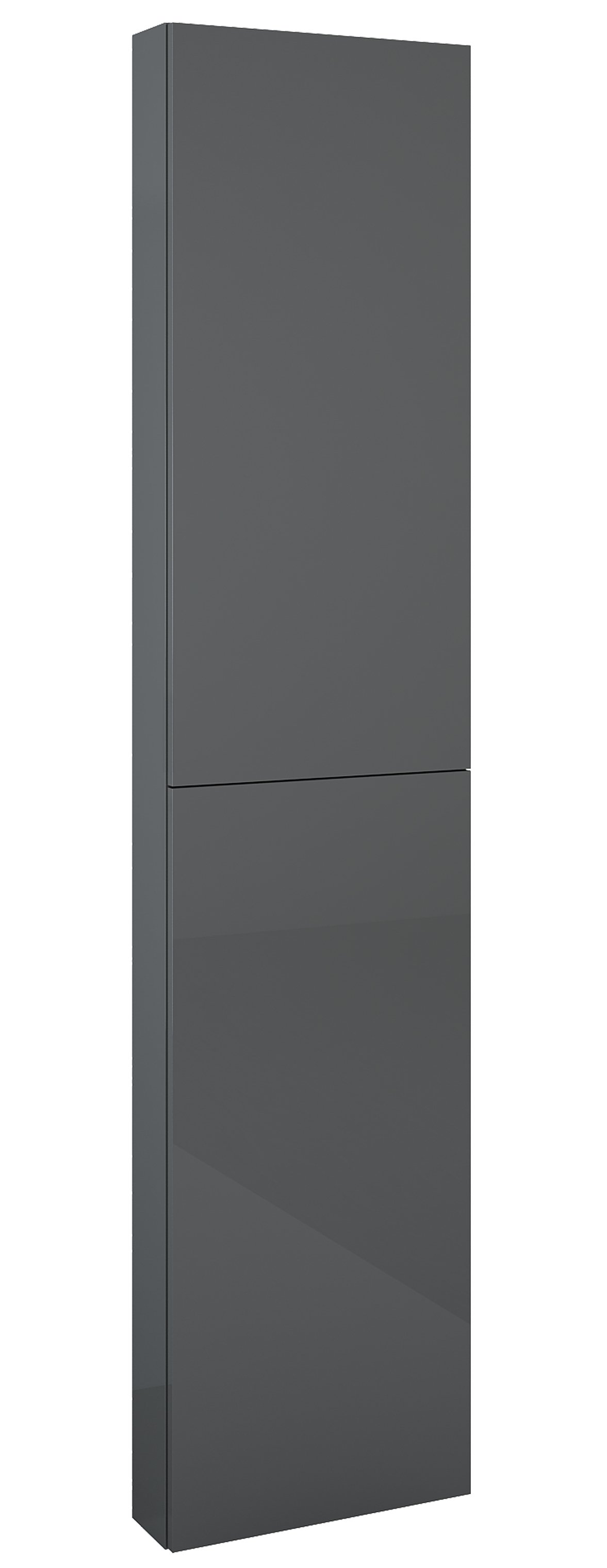 Roca Extra szafka 40x12,6x180 cm boczna wisząca antracyt połysk A857911153