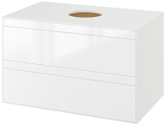 Excellent Finli szafka 80 cm podumywalkowa wisząca biały połysk MLEX.1102.800.WHWH