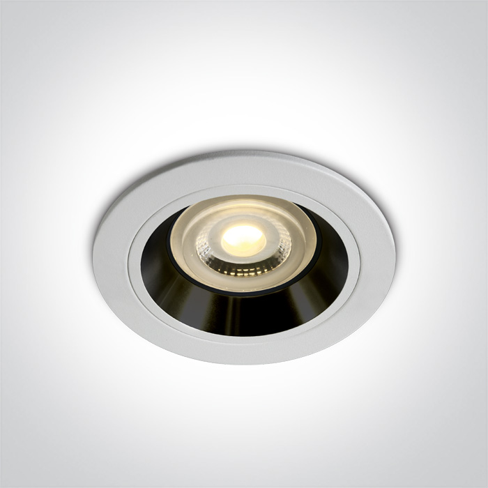 One Light Jalia lampa do zabudowy 1x50W biały/czarny 10105ALG/W/B - Wysyłka w 24h