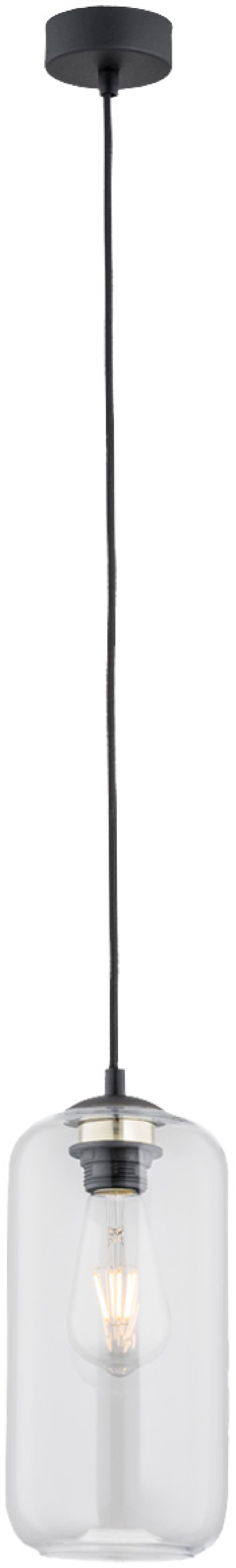 Argon Kalimera lampa wisząca 1x15W przezroczysty/czarny 4039