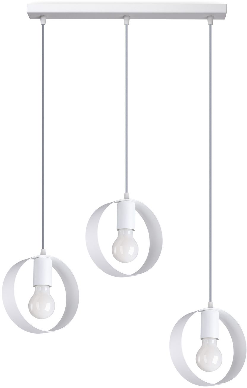 Sollux Lighting Titran lampa wisząca 3x60W biała SL.1138