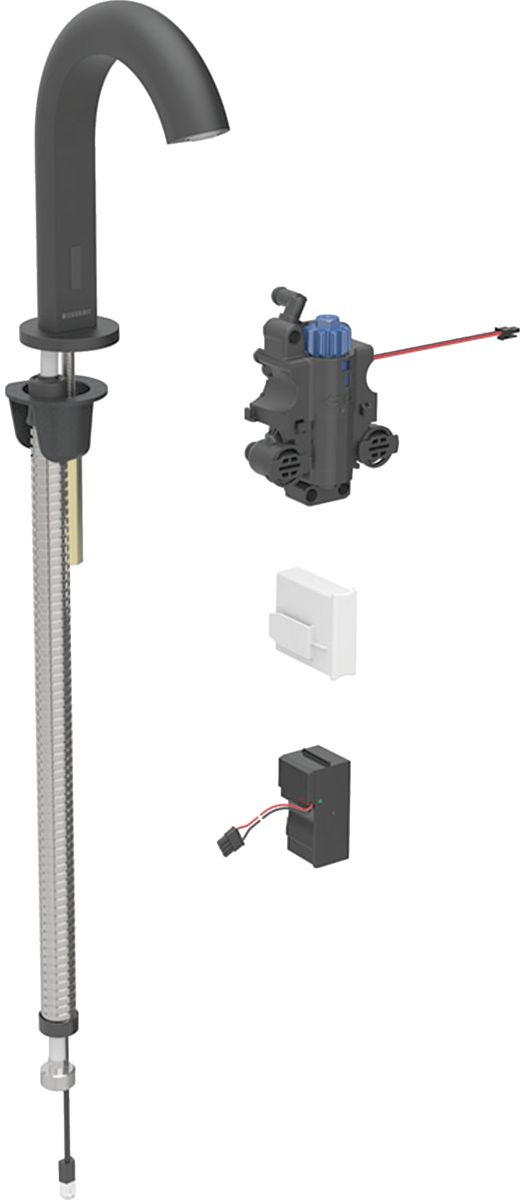 Geberit Piave bateria umywalkowa stojąca elektroniczna czarny mat 116.187.14.1 - Wysyłka w 24h
