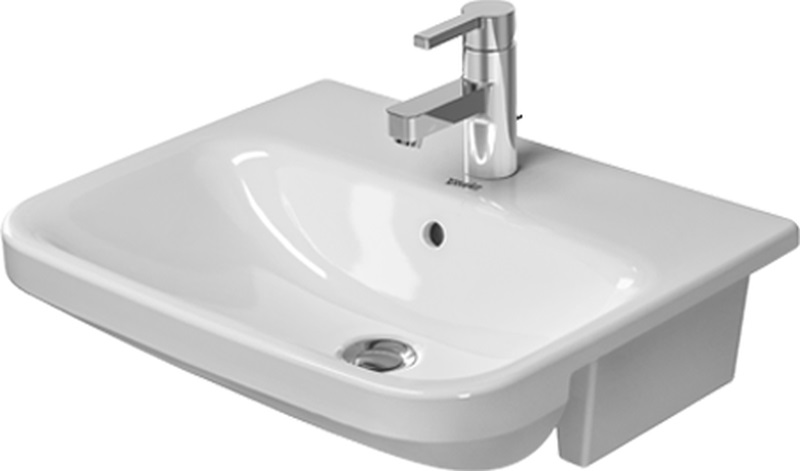 Duravit DuraStyle umywalka 55x45,5 cm półblatowa półokrągła biała 0375550000