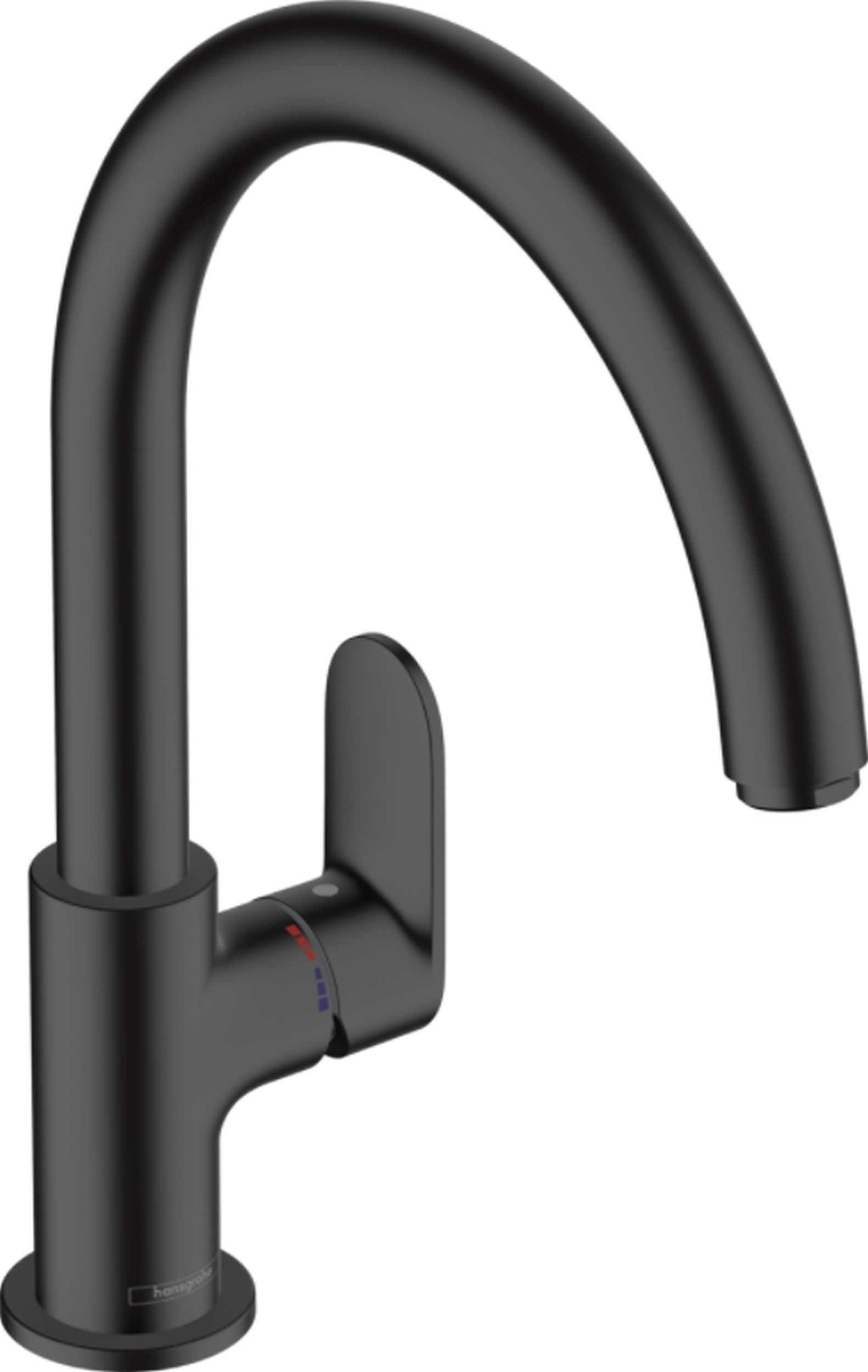Hansgrohe Vernis Blend bateria kuchenna stojąca czarny mat 71870670