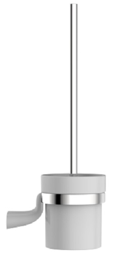 Omnires Saco szczotka toaletowa wisząca chrom/biały SA54620CRB