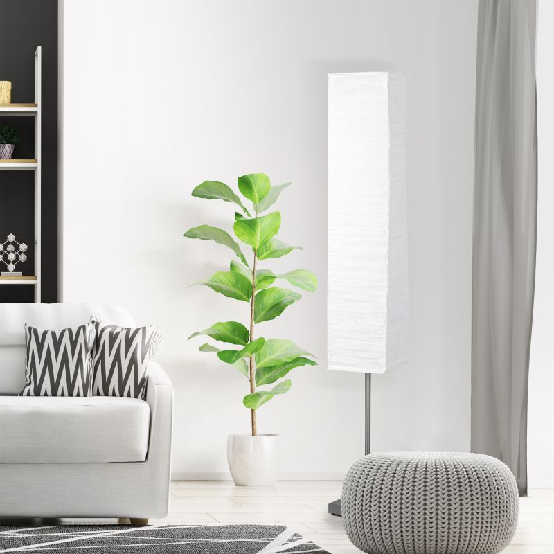 Brilliant Nevra lampa stojąca 2x40W biała/tytan 92603/75