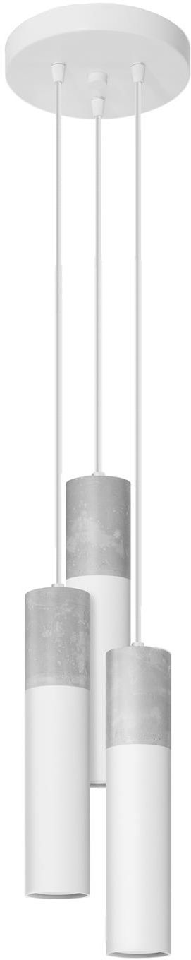 Sollux Lighting Borgio lampa wisząca 3x12 W biała SL,1080