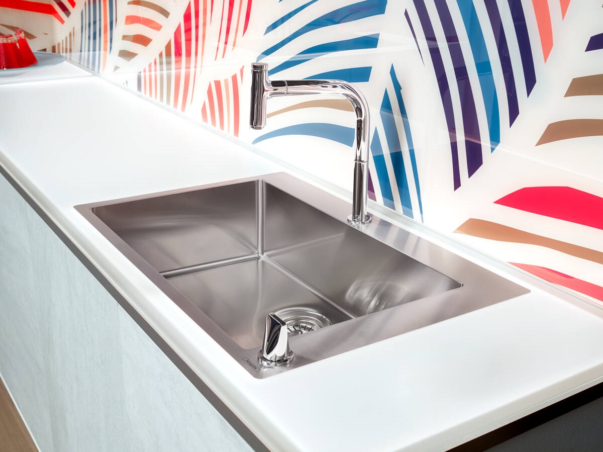 Hansgrohe Metris Select M71 bateria kuchenna stojąca z wyciąganą wylewką chrom 73804000