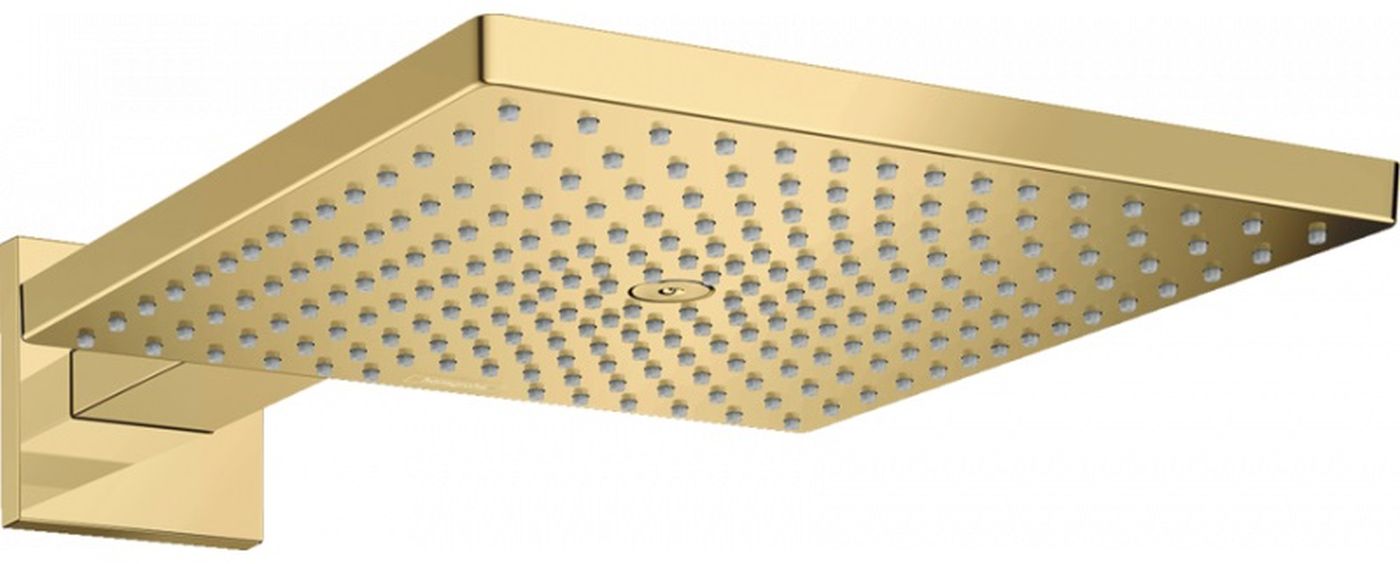 Hansgrohe Raindance E deszczownica 30 cm kwadratowa z ramieniem prysznicowym złoty optyczny polerowany 26238990