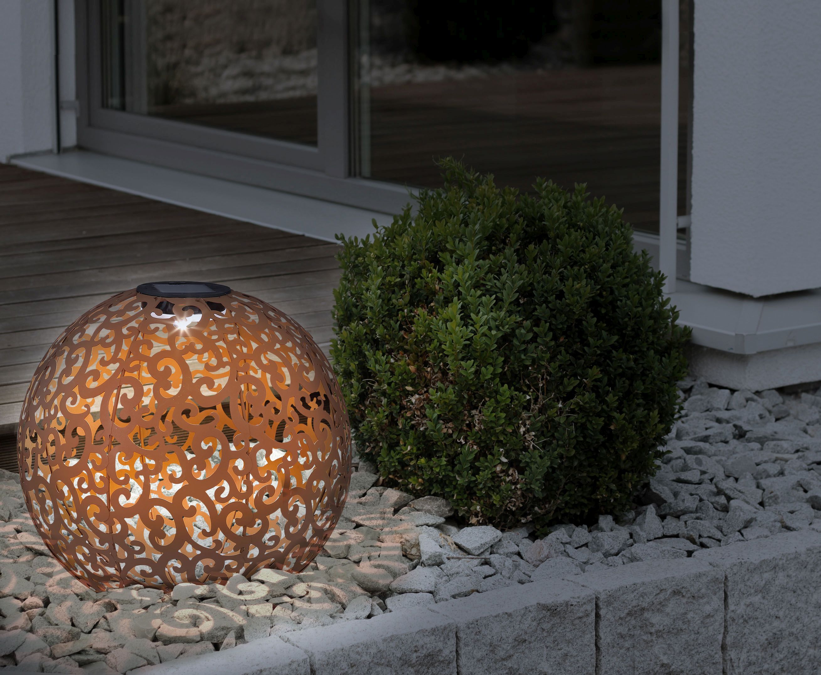 Globo Lighting Solar lampa solarna stojąca 1x0,12 W rdzawy 33744R
