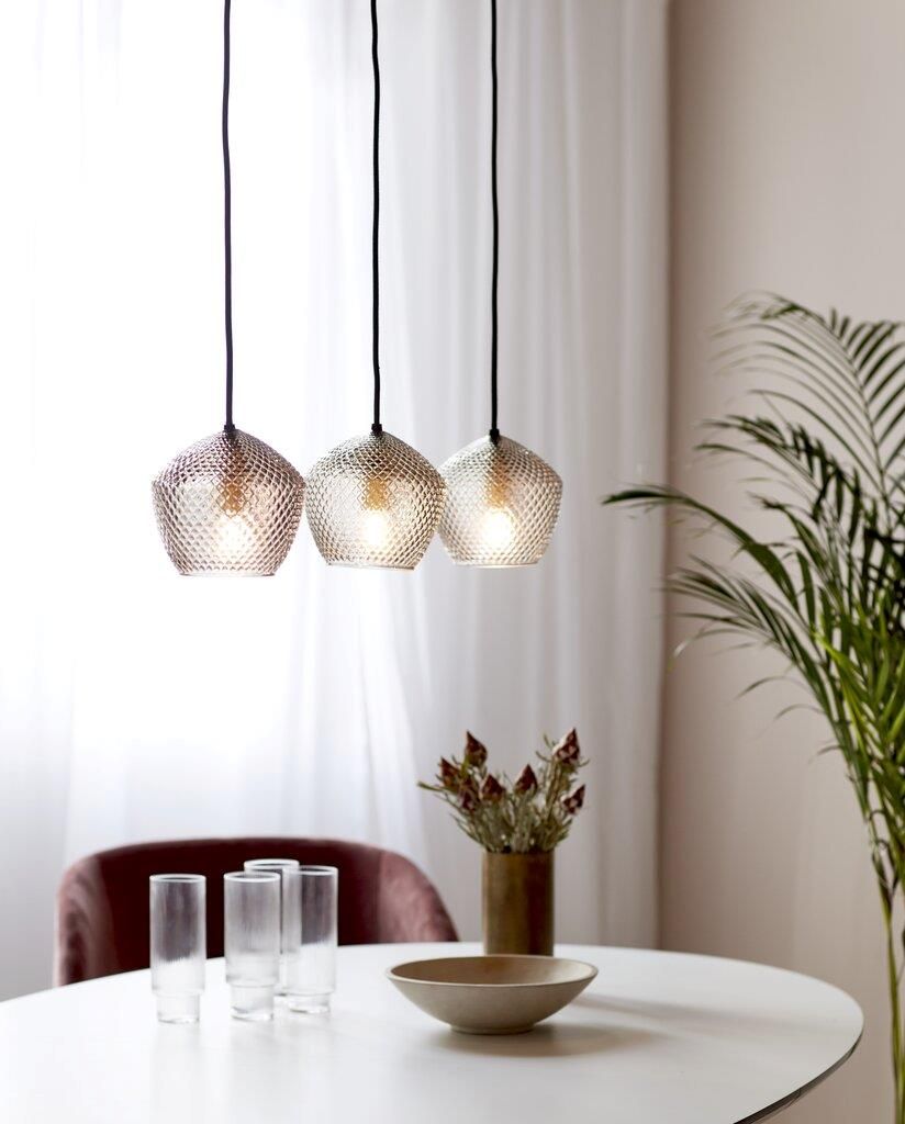 Nordlux Orbiform lampa wisząca 3x25W szkło przydymione/mosiądz 2010693047