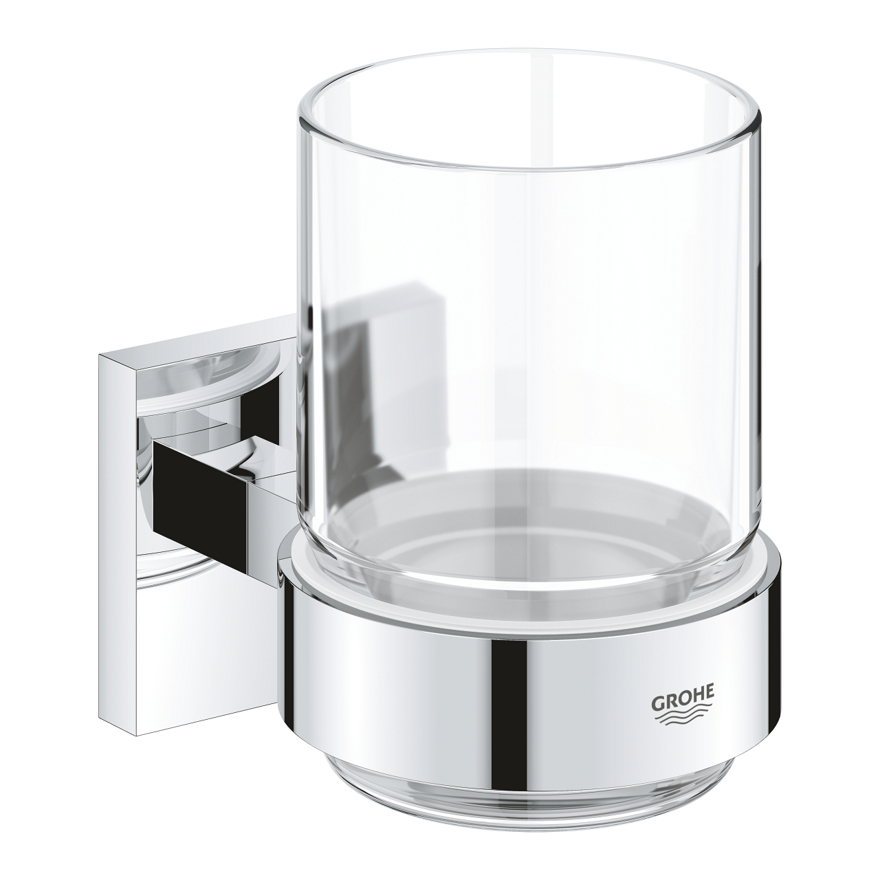 Grohe Start Cube kubek do mycia zębów z uchwytem ściennym chrom 41097000 - Wysyłka w 24h