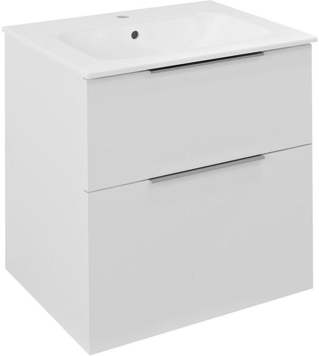 Sapho Cirasa szafka 59,2 cm podumywalkowa wisząca biały połysk CR601-3030
