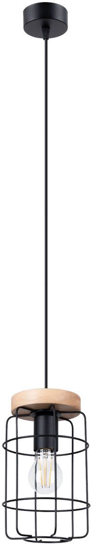 Sollux Lighting Gotto lampa wisząca 1x15W czarny SL.1263