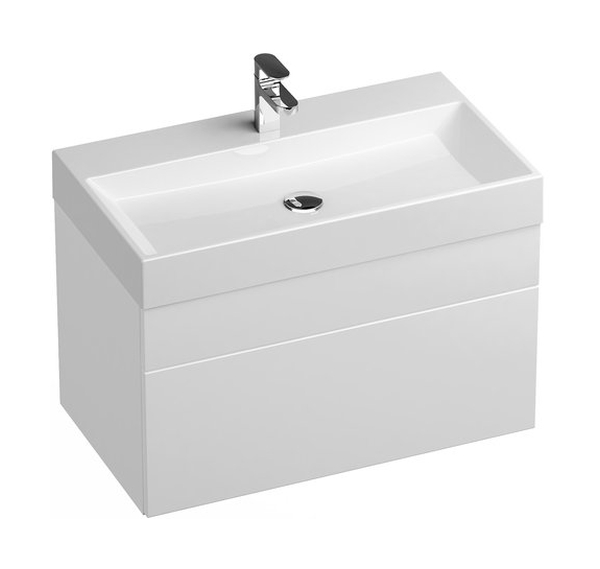 Ravak Natural szafka 80 cm podumywalkowa wisząca biały połysk X000001052