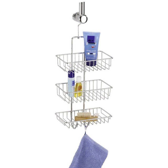 Wenko Nivala półka łazienkowa 22 cm potrójna srebrna 15888100 - Wysyłka w 24h