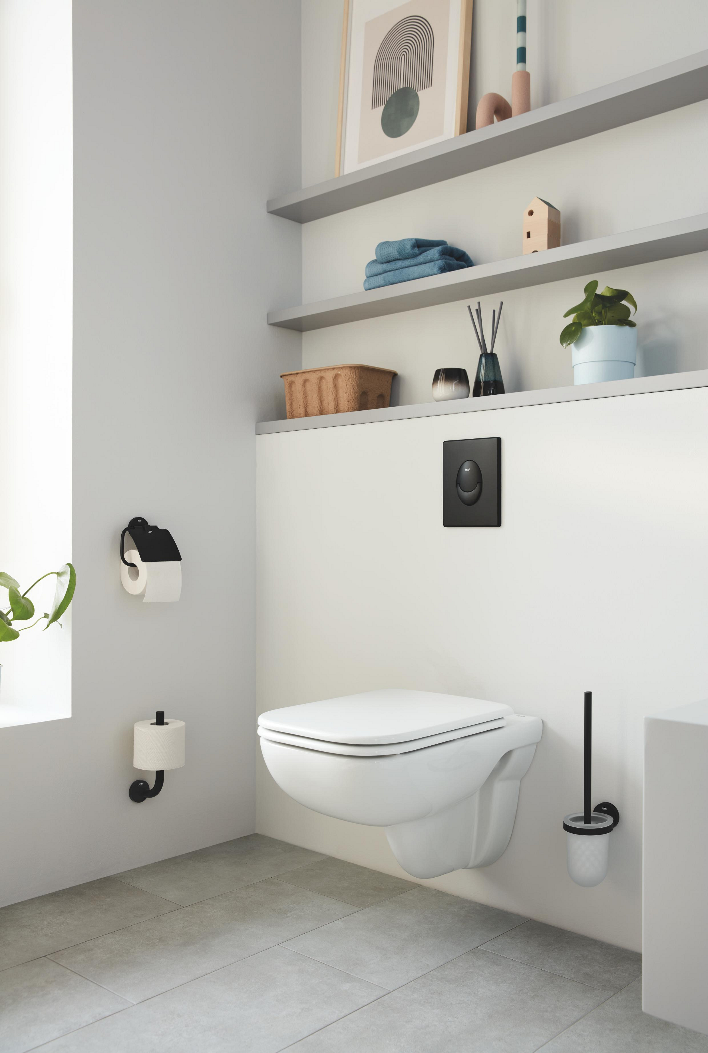 Grohe Start uchwyt na zapasowy papier czarny mat 411862430