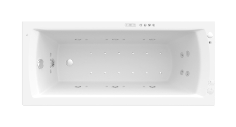 Roca Linea wanna z hydromasażem 160x70 cm prostokątna biała A24T024000