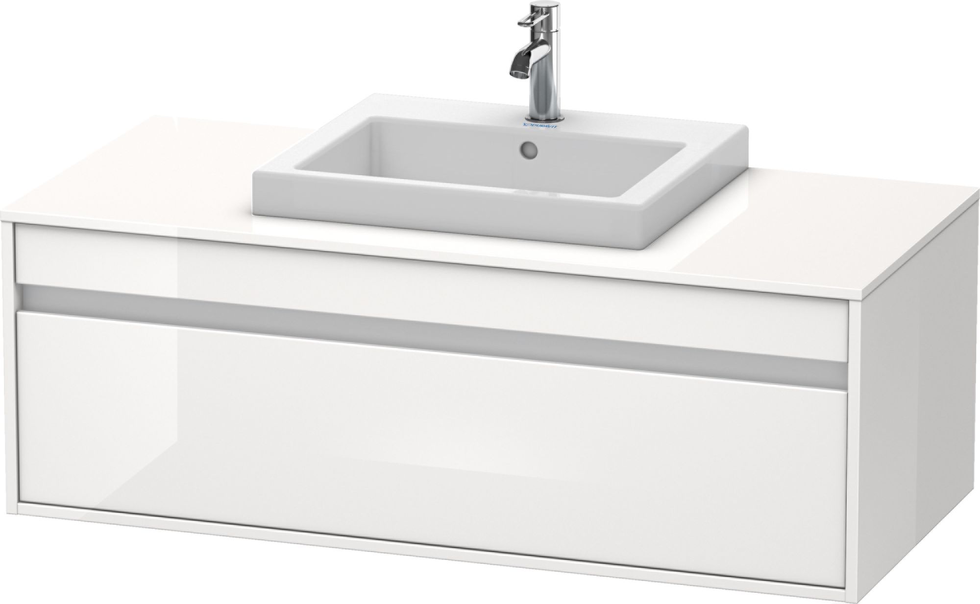 Duravit Ketho szafka 120 cm podumywalkowa wisząca biały połysk KT679602222