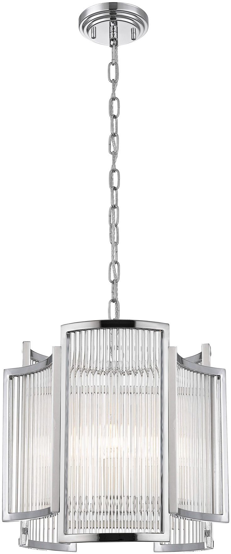 Zuma Line Sergio lampa wisząca 3x60W chrom/szkło przezroczyste P0528-03A-F4AC