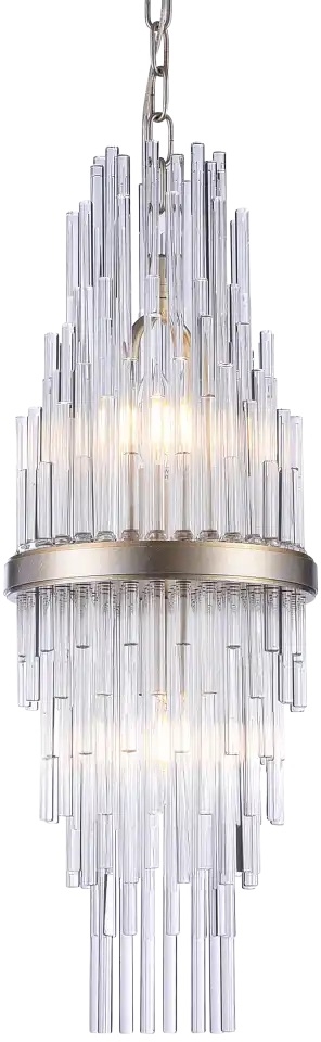 CosmoLight Reykjavik lampa wisząca 2x40W szampan P02080CP