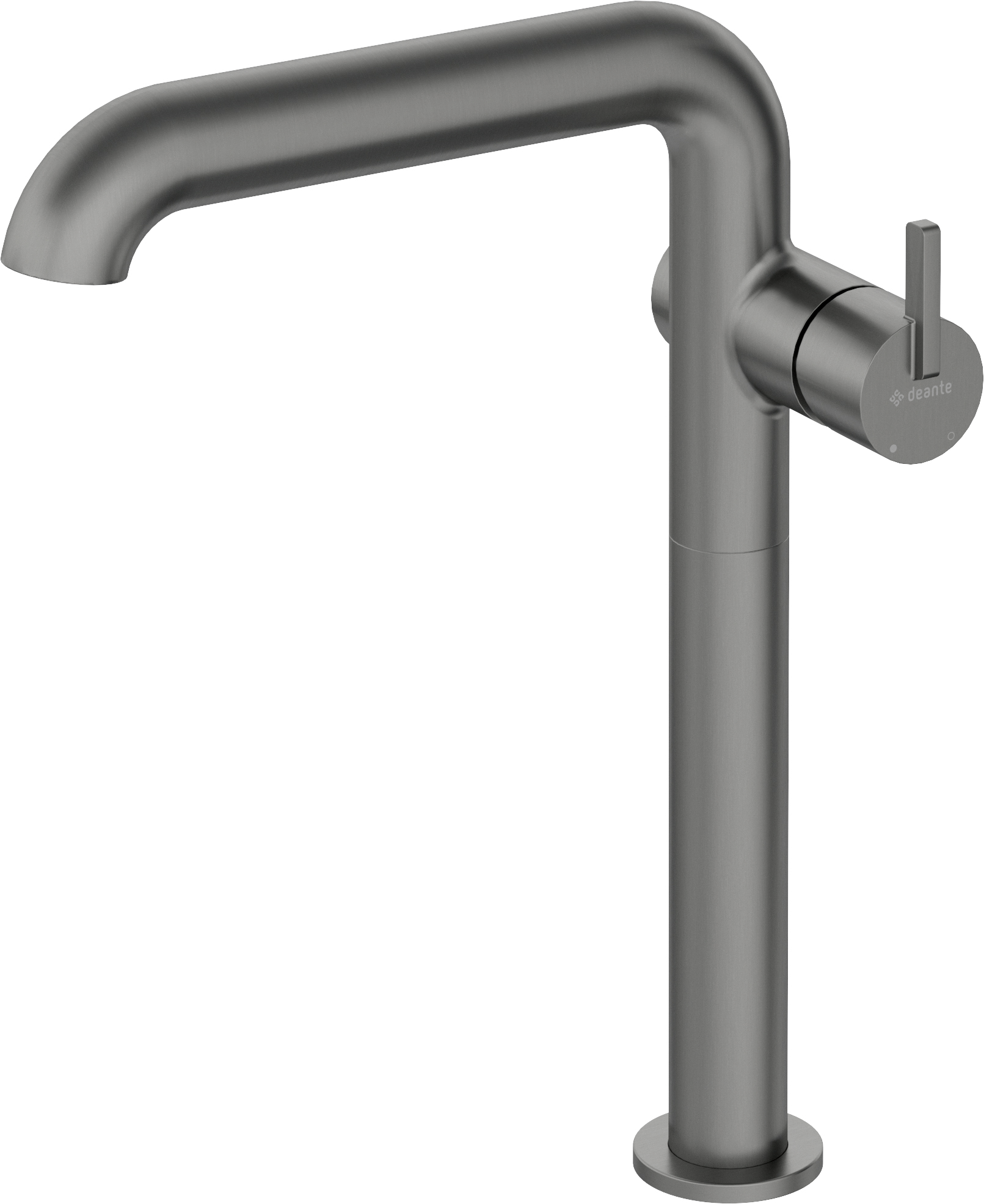 Deante Silia bateria umywalkowa stojąca titanium BQSD24K