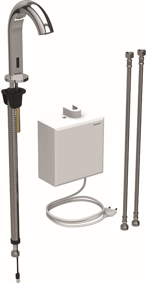 Geberit Piave bateria umywalkowa stojąca elektroniczna chrom błyszczący 116.161.211