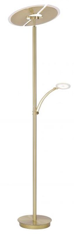 Paul Neuhaus Artur lampa stojąca 2x21W/1x6W mosiądz mat 673-60