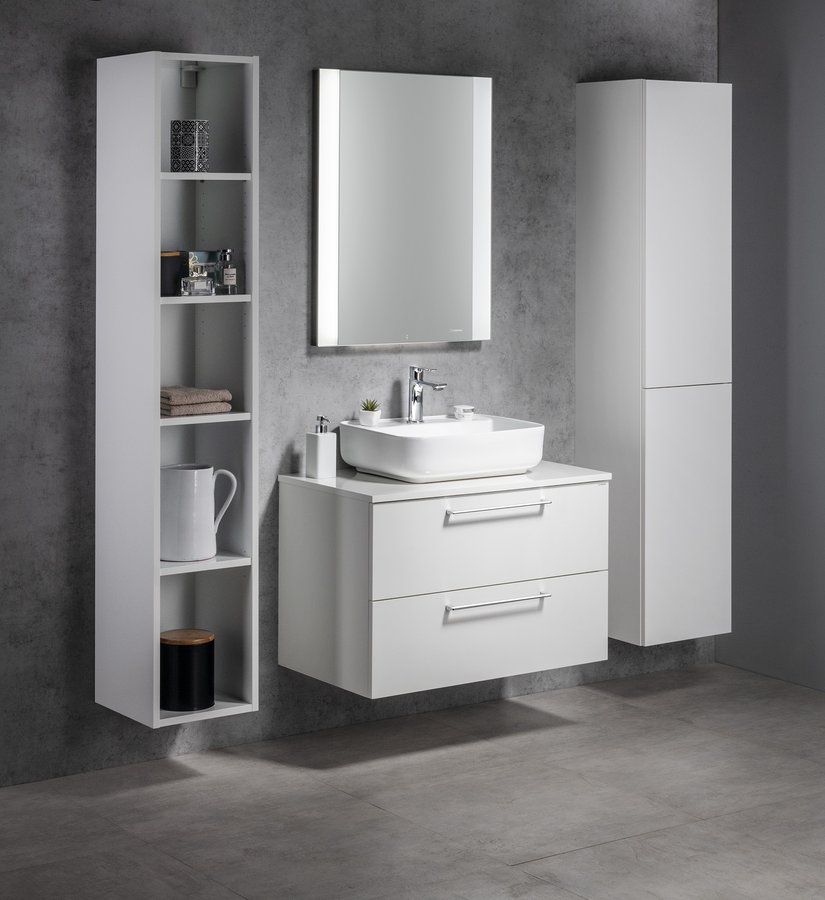 Sapho Espace szafka 172 cm boczna wisząca słupek biały połysk ESC230-3030