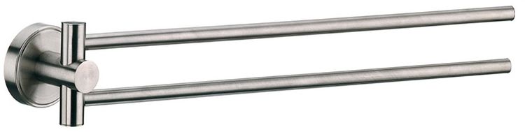 Kela Marbea wieszak na ręcznik 43 cm dwuramienny srebrny mat 21586 - Wysyłka w 24h