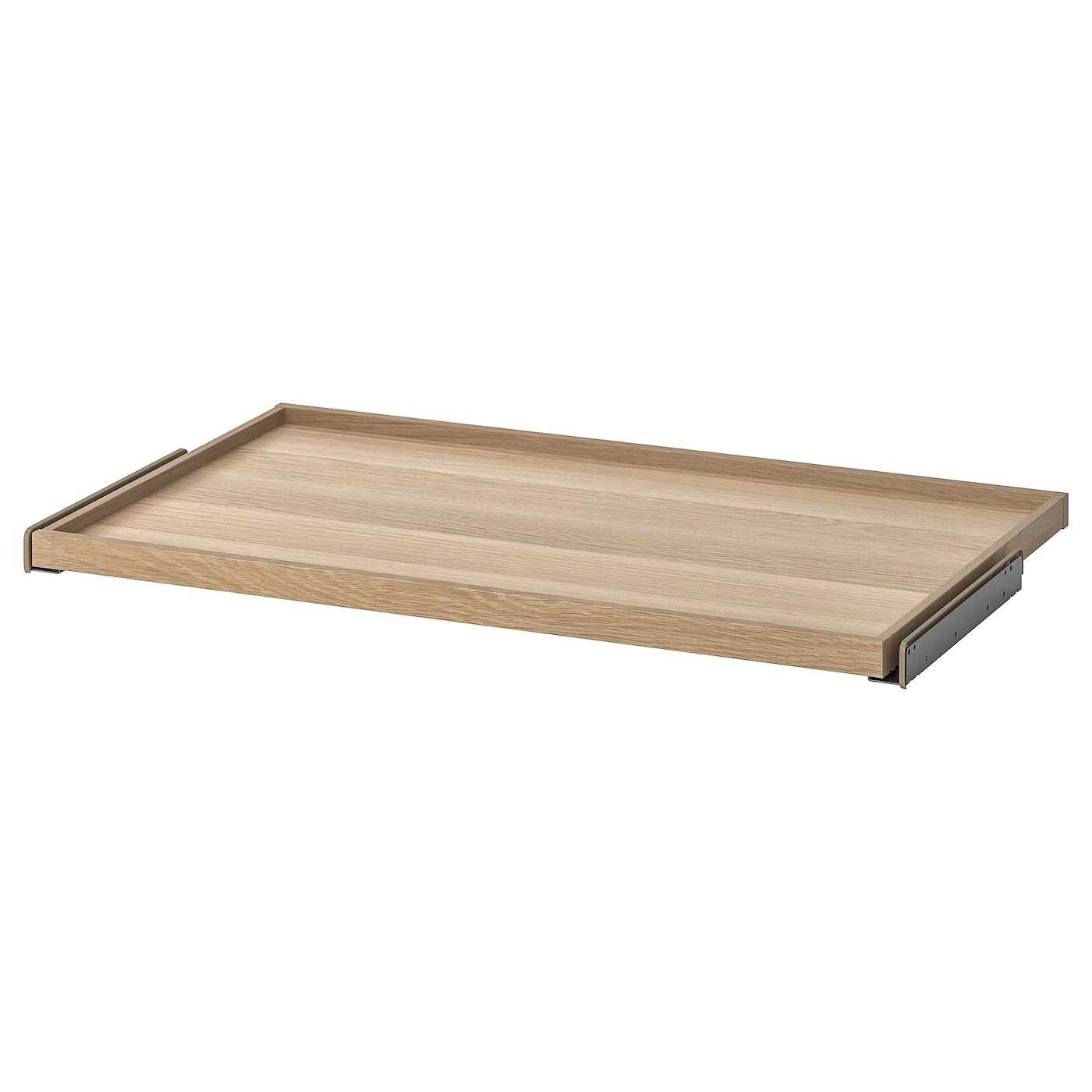 IKEA KOMPLEMENT wysuwana taca, imitacja dębu bejcowanego na biało, 100x58 cm
