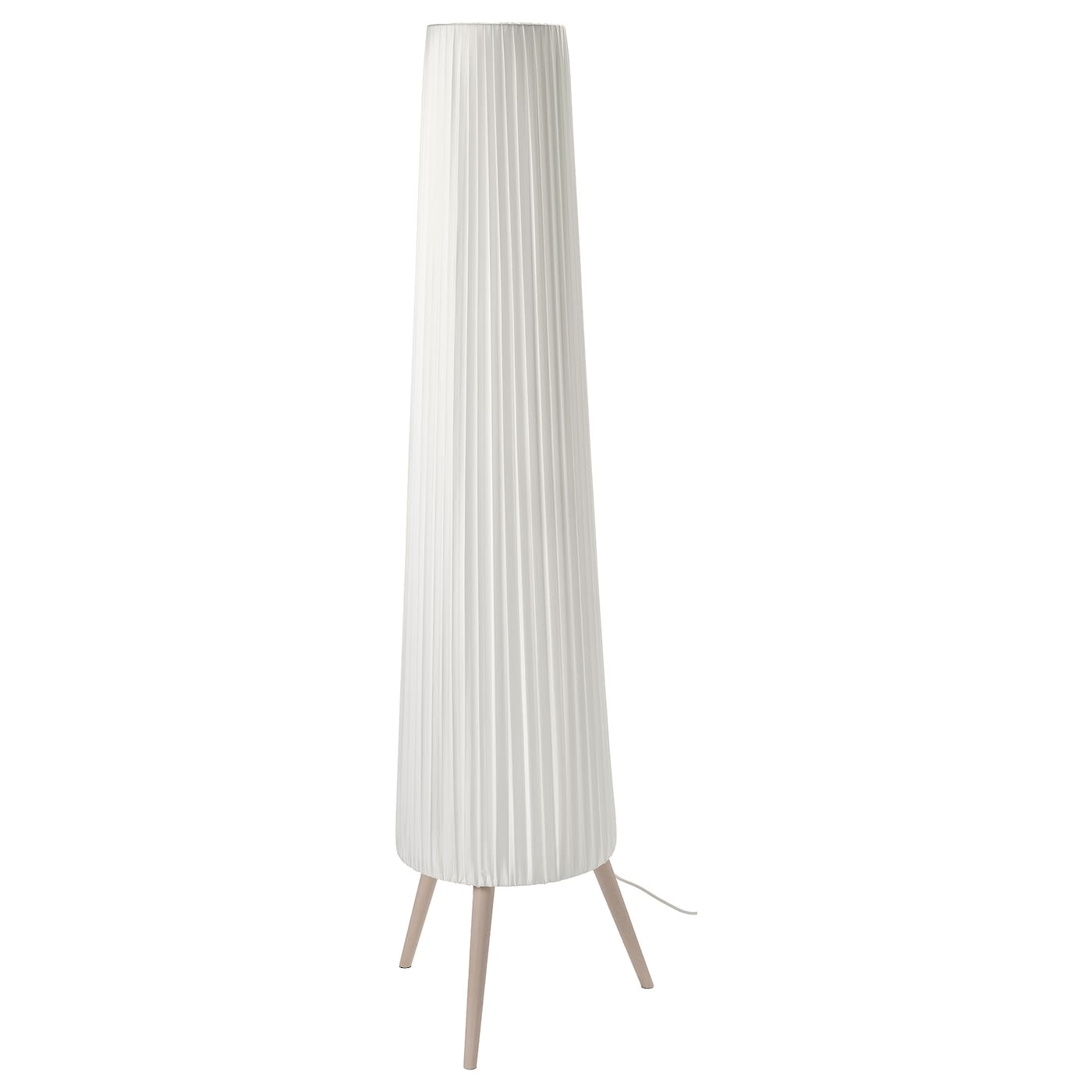 IKEA ÖKENSAND lampa podłogowa, buk/biały, Maks.: 25.8 Wat