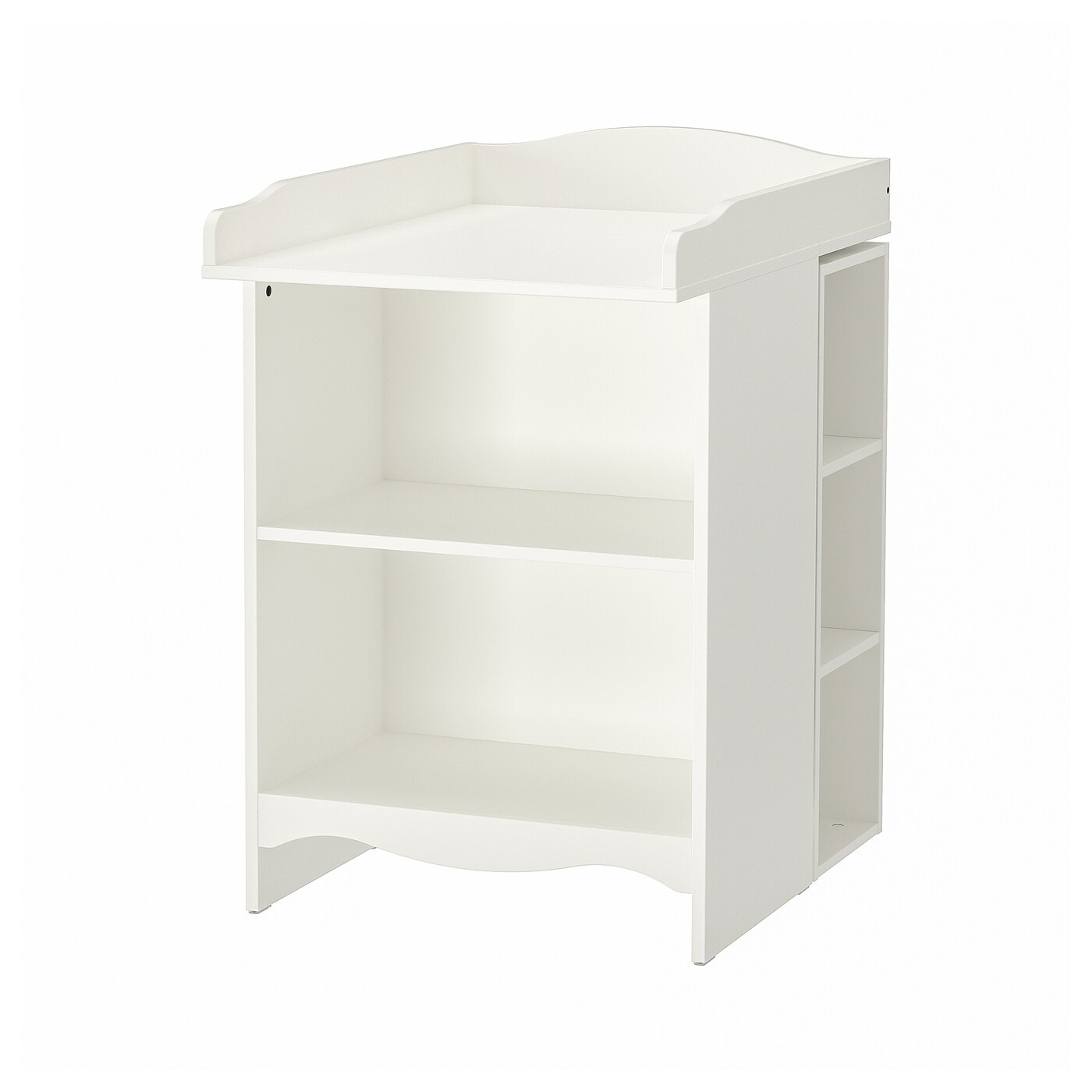 IKEA SMÅGÖRA stolik do przewijania/regał 1 pół, biały, Głębokość regał na książki: 40 cm