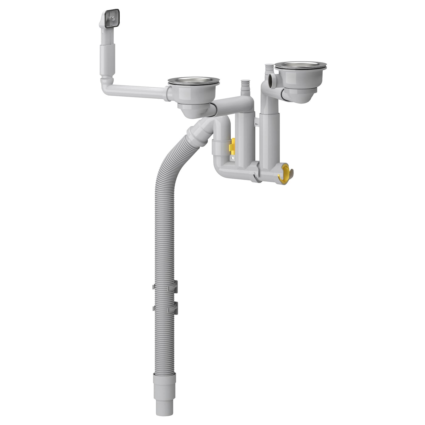 IKEA LILLVIKEN syfon/sito 2 komory, Minimalna szerokość: 11 cm