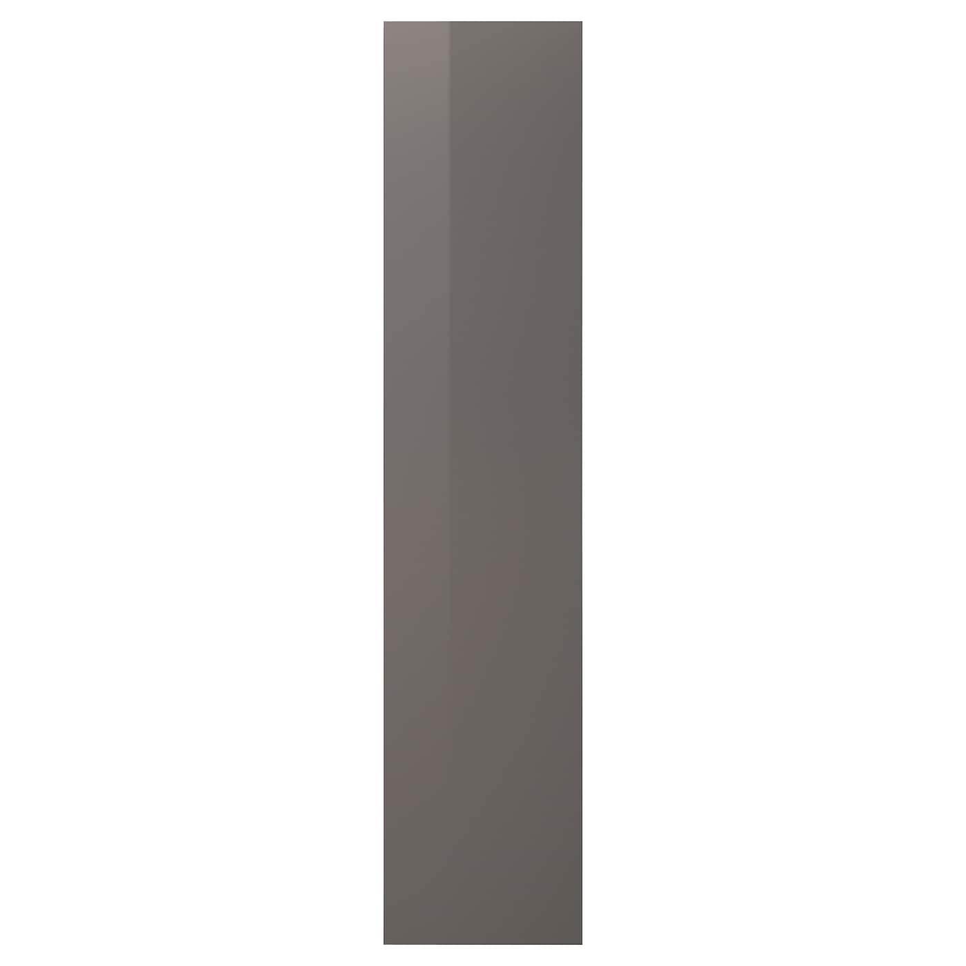 IKEA FARDAL drzwi z zawiasami, połysk szary, 50x229 cm