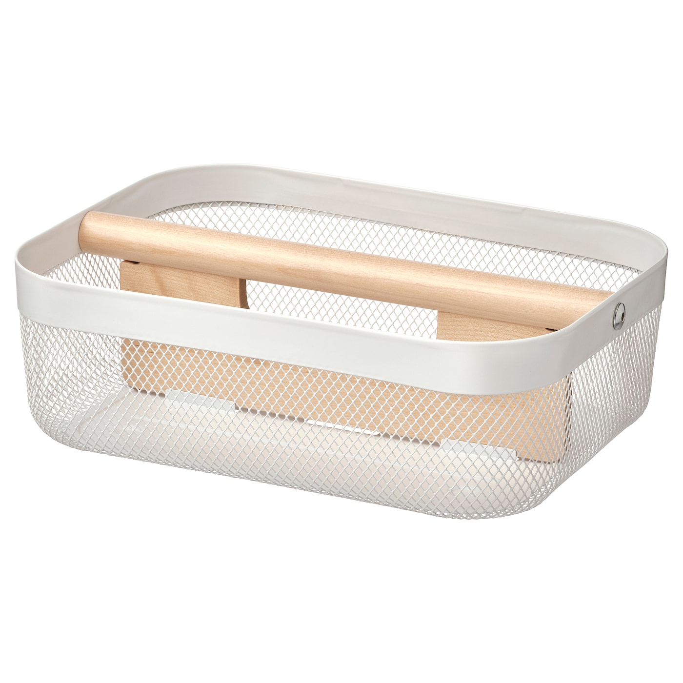 IKEA RISATORP koszyk z przegródkami, biały, 33x24x11 cm