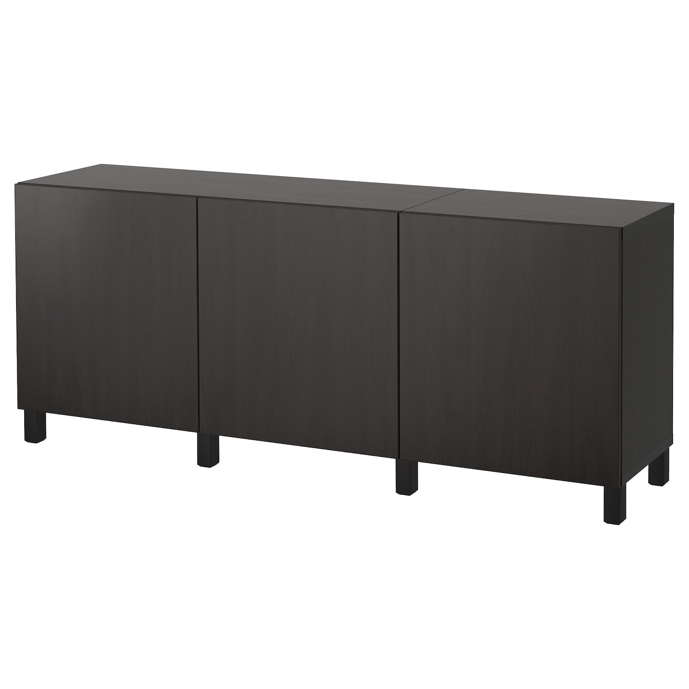 IKEA BESTÅ kombinacja z drzwiami, czarnybrąz/Lappviken/Stubbarp czarnybrąz, 180x42x74 cm