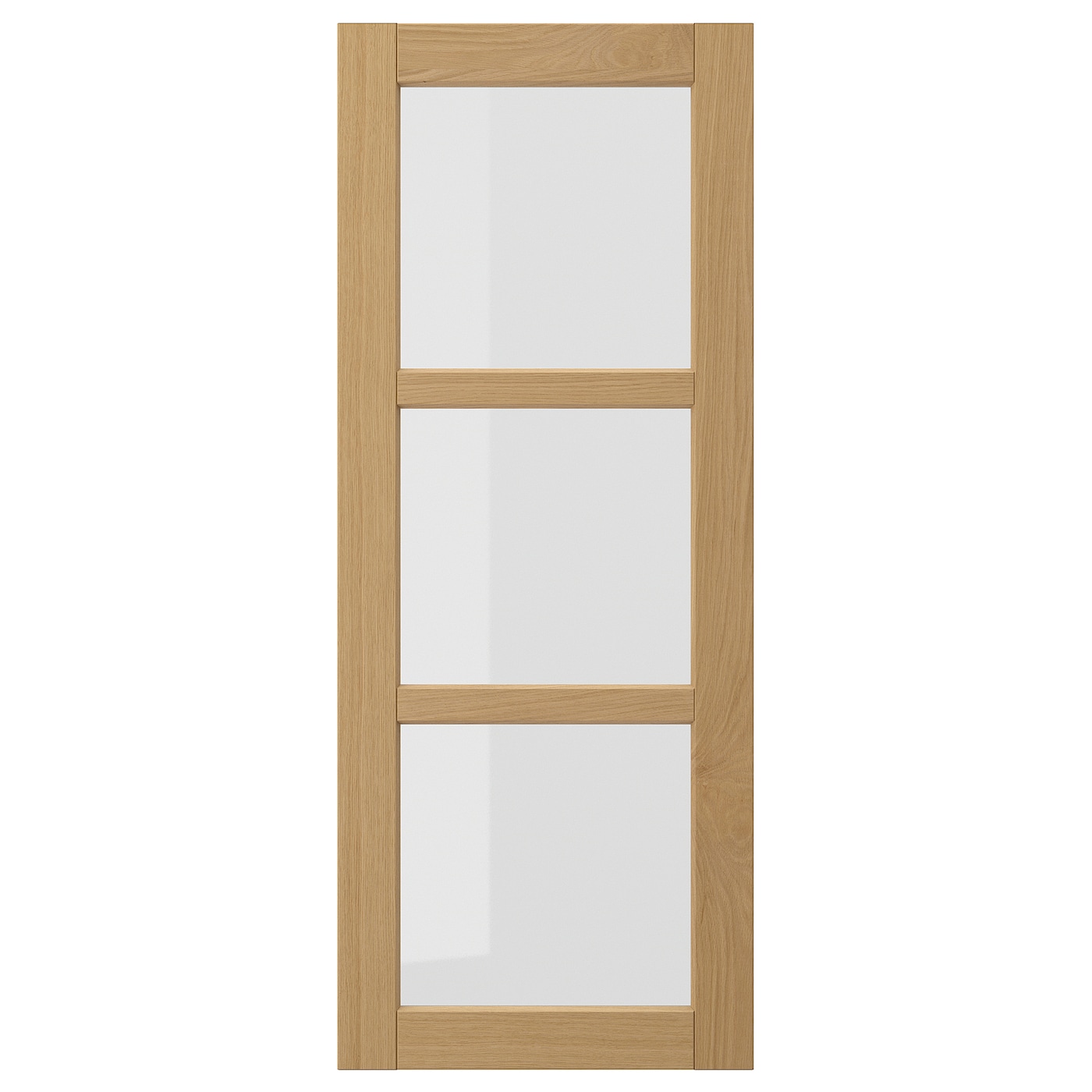 IKEA FORSBACKA drzwi szklane, dąb, 40x100 cm