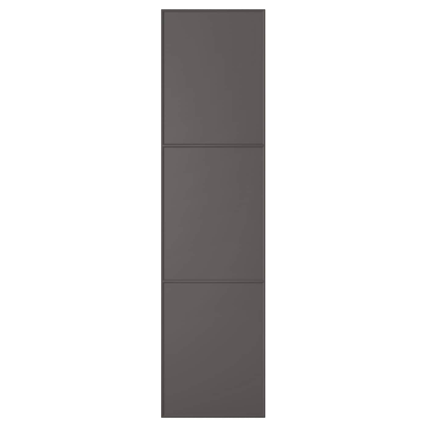 IKEA MERÅKER drzwi, ciemnoszary, 50x195 cm