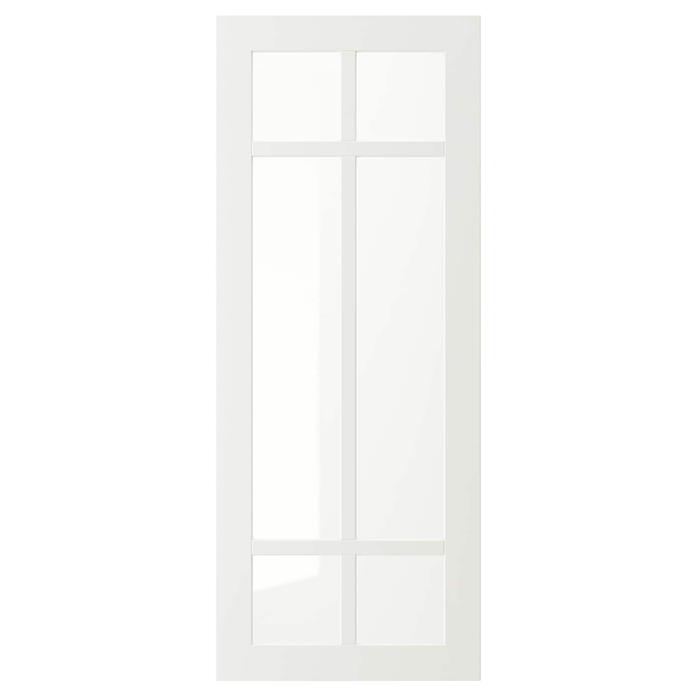 IKEA STENSUND drzwi szklane, biały, 40x100 cm