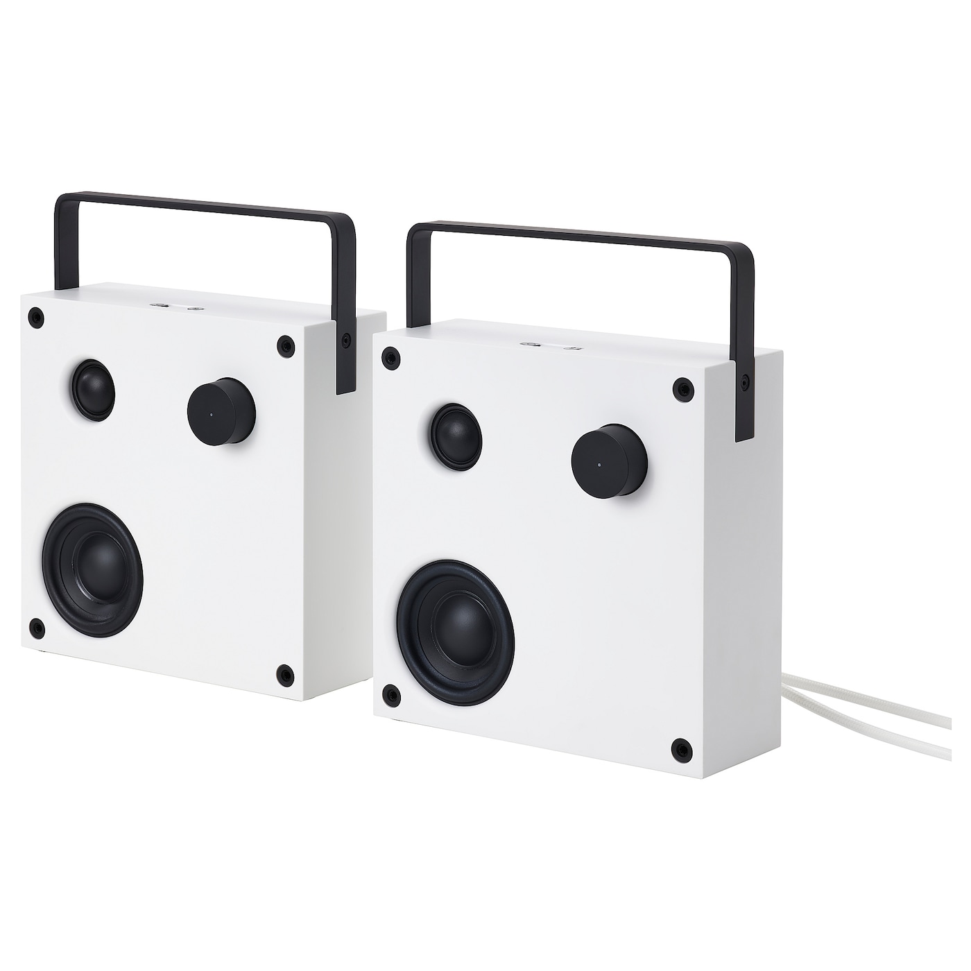 IKEA VAPPEBY głośniki bluetooth, biały/2 szt. gen 3, 20x20 cm