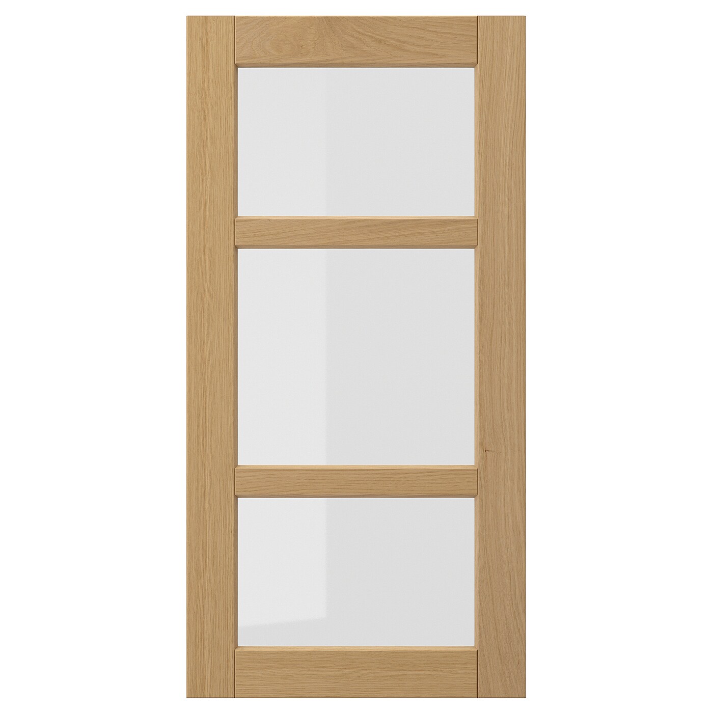 IKEA FORSBACKA drzwi szklane, dąb, 40x80 cm