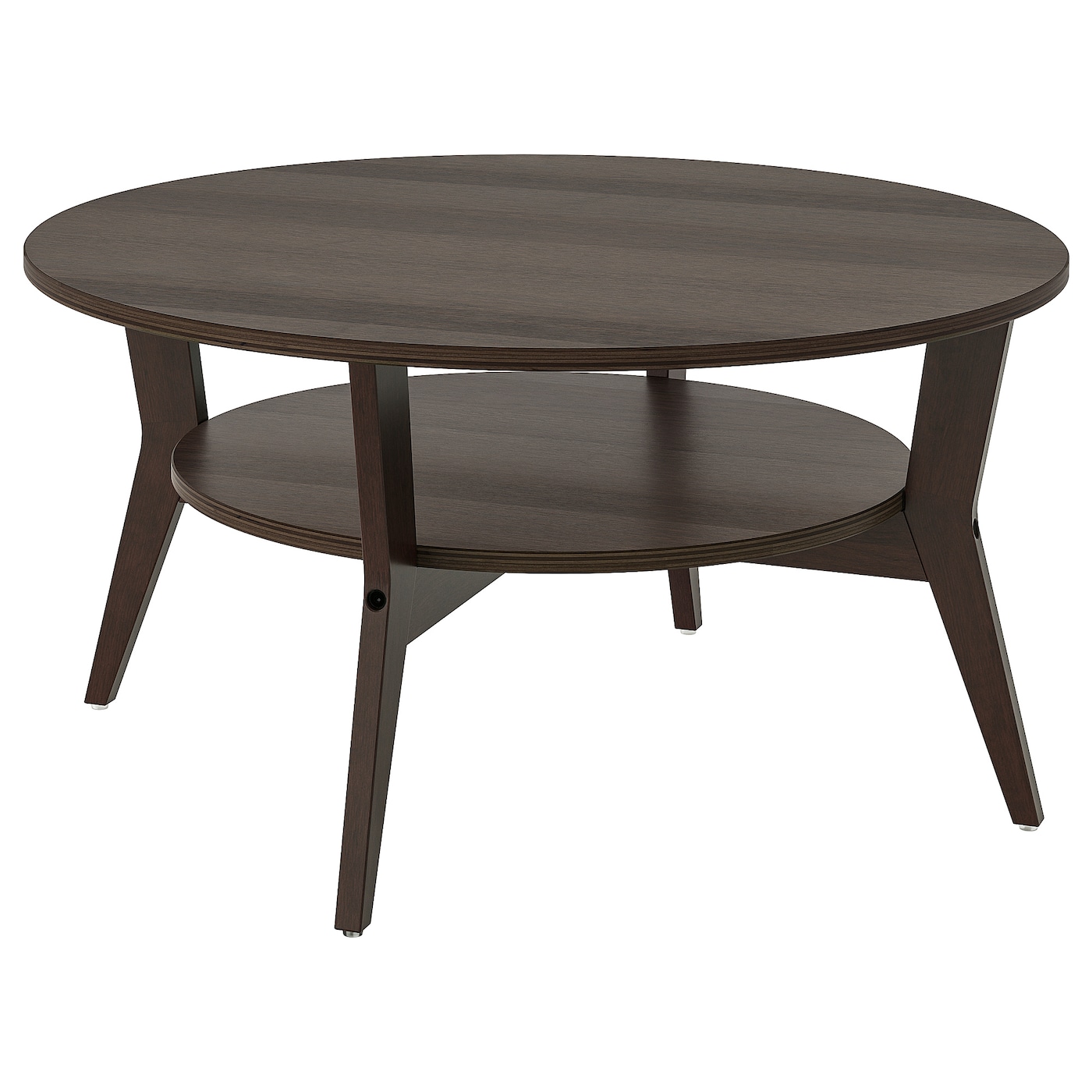 IKEA JAKOBSFORS stolik kawowy, ciemnobrązowy bejcowana okleina dębowa, 80 cm