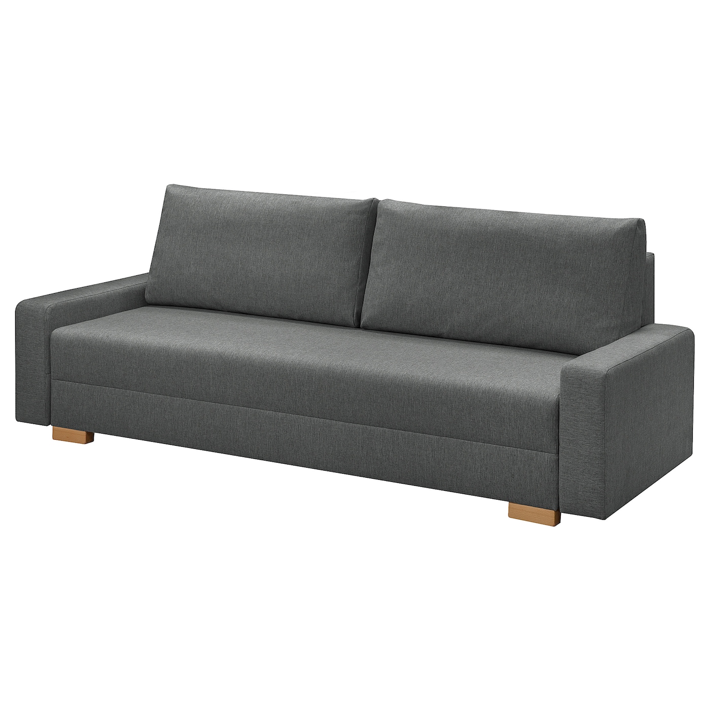 IKEA GRÄLVIKEN sofa 3-osobowa, rozkładana, ciemnoszary, Szerokość: 225 cm