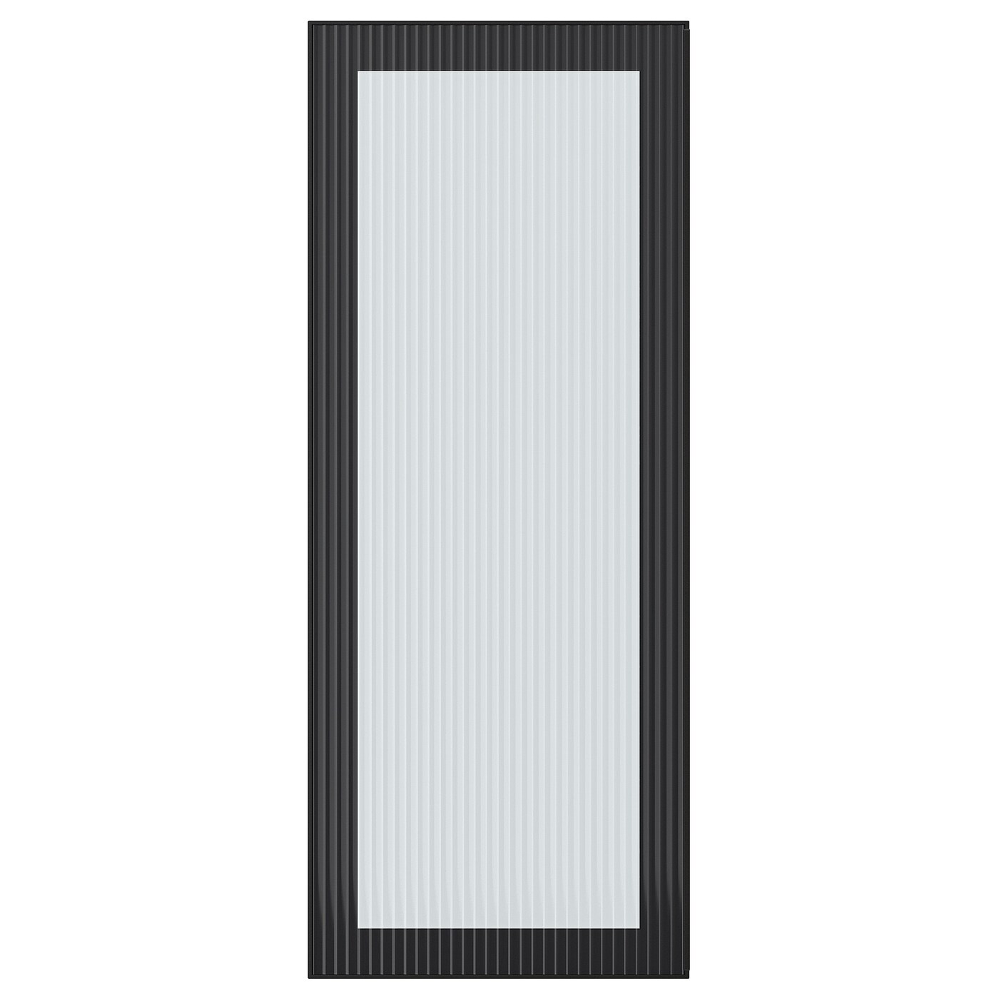 IKEA HEJSTA drzwi szklane, antracyt/szkło ryflowane, 40x100 cm