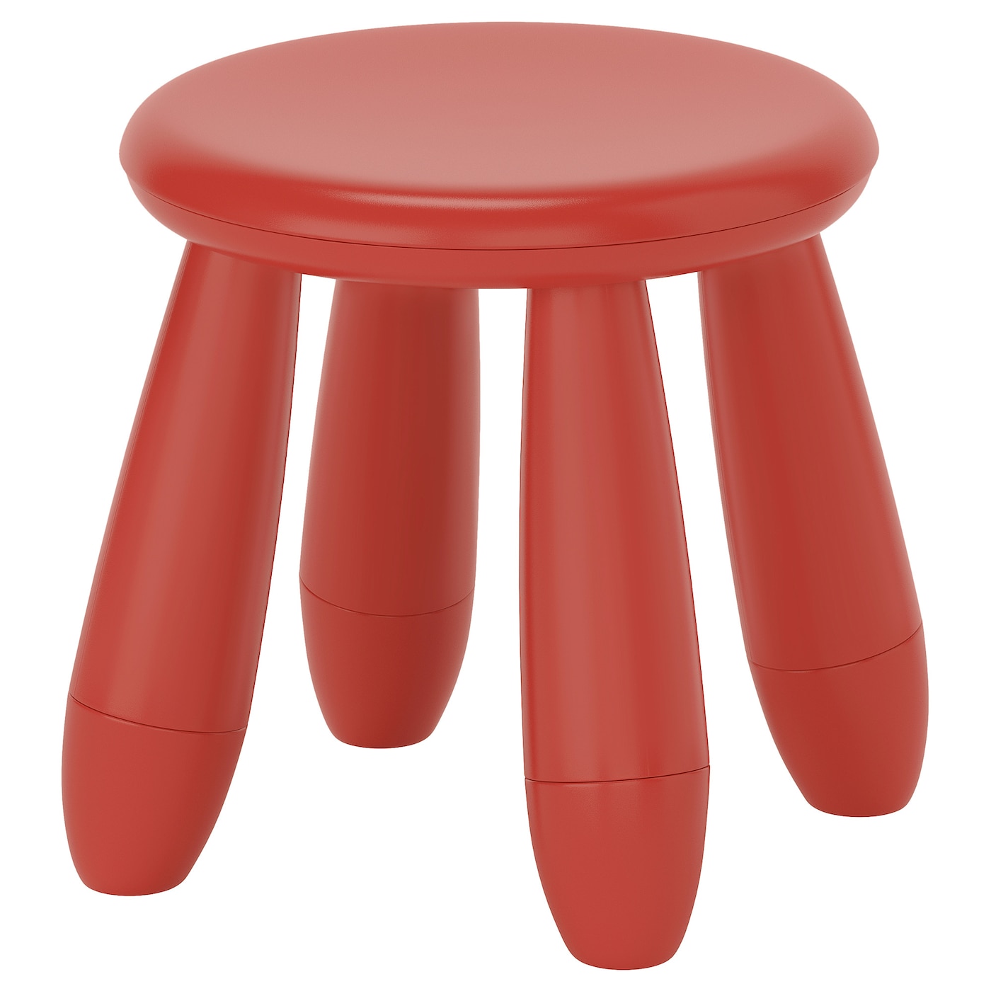 IKEA MAMMUT stołek dziecięcy, do wewnątrz/na zewnątrz/czerwony, Szerokość: 35 cm