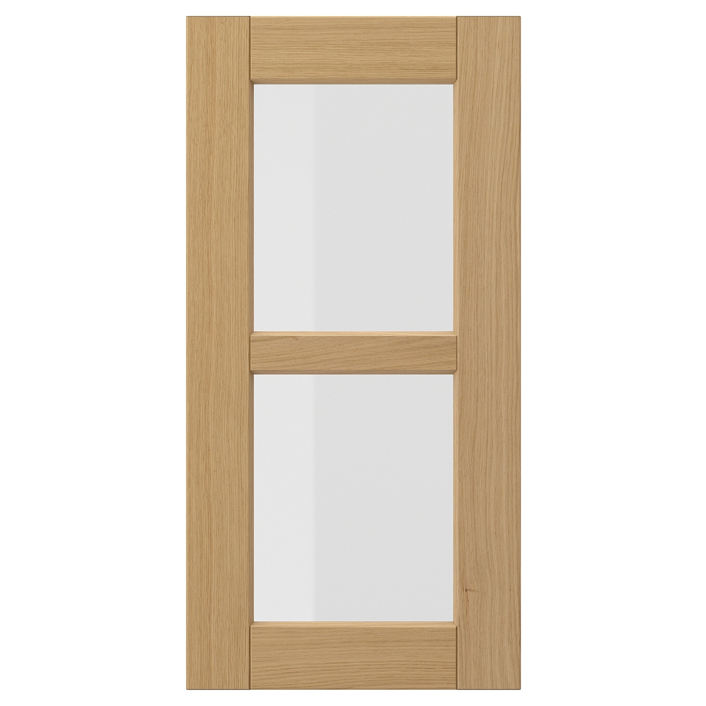 IKEA FORSBACKA drzwi szklane, dąb, 30x60 cm