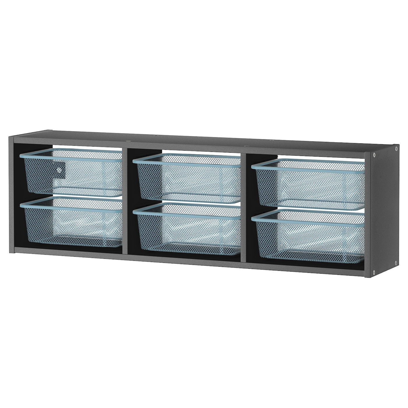 IKEA TROFAST szafka ścienna, szary/szaroniebieski, 99x21x30 cm