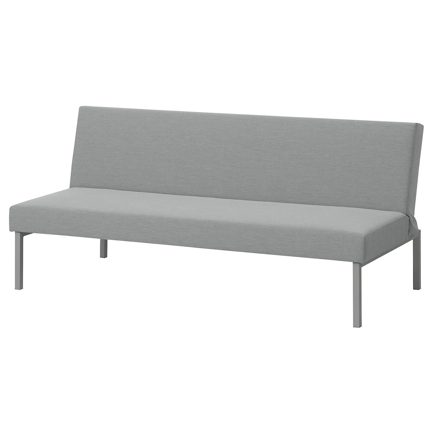 IKEA SALSTAD sofa 3-osobowa, rozkładana, Knisa jasnoszary, Długość łóżka: 179 cm